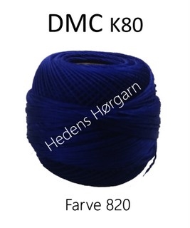 DMC K80 farve 820 Mørk blå